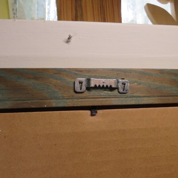 Mary Engelbreit "Just Living" Warm Gray Wood Frame w Glass Garden Theme - Picture 11 of 11